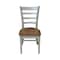 International Concepts Set of Two Emily Side Chair, Hickory/Stone C41-617P - alternate 2